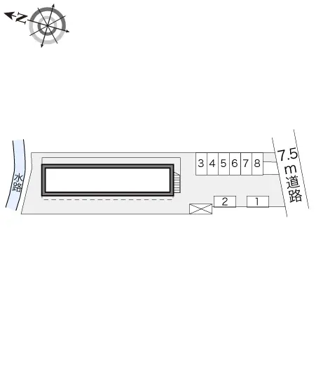 ★手数料０円★清瀬市中里２丁目 月極駐車場